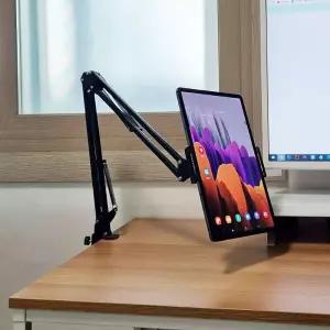 태블릿 탭 테이블 패드 거치대 전자출입명부 QR코드수업용폰 디카스탠드 클램프 개인방용용품 1방송 카메라