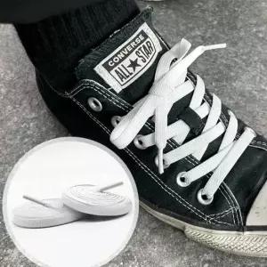 커스텀 고무줄 운동화 신발끈 화이트 100cm 고무 신발 끈 늘어나는