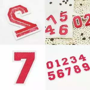 숫자 와펜 가방 옷 패브릭 리폼 수선 패치 스티커