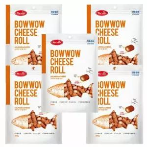 강아지 한입 간식 연어 치즈롤 200g 5P 노즈워크 영양