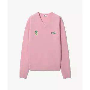 [휠라]F LINEAR CREST V NECK SWEATERFO253ST10X003650 664798