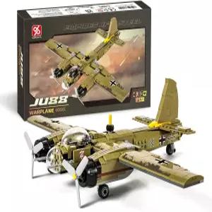 다혼파 JU88 폭격기 융커 항공기 건조 세트 [430pcs+] 클래식 독일 전투기 모델 명절 선물 및 군사 전시에