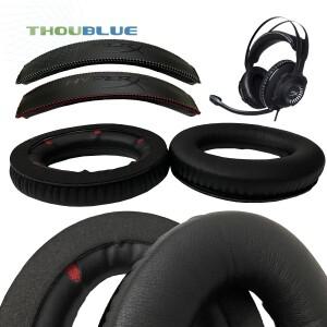 [호환품]HyperX Cloud 리볼버 S 이어폰 메모리 폼 커버 패드 헤드폰 용 THOUBLUE 교체