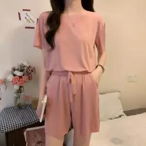 [라일리여성언더웨어] Rly 여성 아이스 쿨링 반팔티 반바지 2P 밴딩 2종