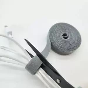 케이블타이 찍찍이 3m 회색 고강도