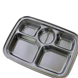 씨엔티 카네이션 다이어트 배식판3찬스텐 스텐급 스테인레스 다용도 식판 3찬