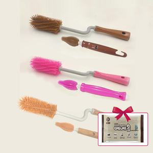 앙뽀 NEW 회오리 실리콘 젖병솔세트 집게 출산준비물