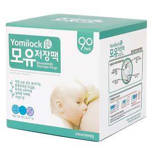 요미락 온도감지 모유저장팩 200ml 90매 / 변온