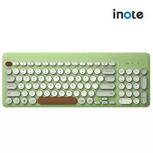 아이노트 X-KEY 96RB 올리브그린 레트로 노트북 태블릿 갤럭시탭 맥북 아이패드 무선 블루투스 키보드 키스킨 포함