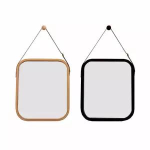 비카 대나무 국민거울 사각형/스트랩거울/벽거울/인테리어거울/이케아/소품/벽걸이/화장대거울