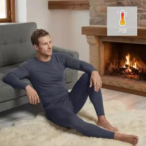 테슬라 히트핏 라이트 웜 남성 발열내의 겨울 보온 방한내복 상하세트