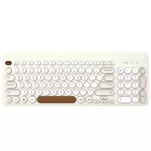 아이노트 X-KEY 96RB 크림 레트로 노트북 태블릿 갤럭시탭 맥북 아이패드 무선 블루투스 키보드 키스킨 포함