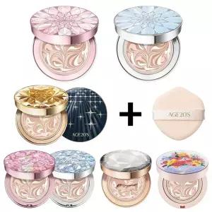 AGE20s 에이지투웨니스 에센스커버 팩트 더블루밍 로얄골드 아우라 ID 플로라