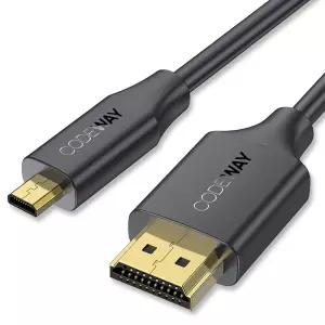 코드웨이 Micro HDMI to HDMI 2.0 케이블 (1m/1.5m/2m/3m/5m)