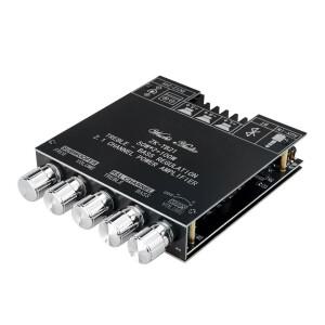 Hi-Fi 블루투스V5.0 2.1채널 오디오 앰프 우퍼 2.1CH 사운드 100W 서브 Bluetooth 무선 엠프 스마트폰 PC