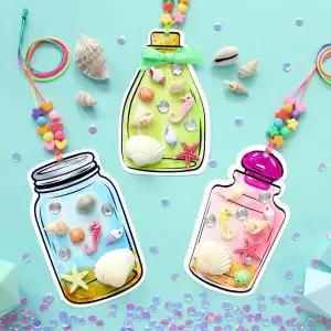 아트박스/도토리클래스 바다 유리병 목걸이 10set