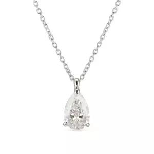 14k 페어컷 랩 다이아몬드 1캐럿 목걸이 약 1.1CT)