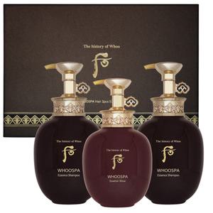 더후 후스파 헤어 3종 세트 / 샴푸 350ml*2ea + 린스 220ml