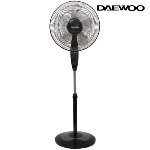 대우 16형 키높이 스탠드 선풍기 5엽날개 고출력 저소음 타이머 DWF-RS316C 블랙