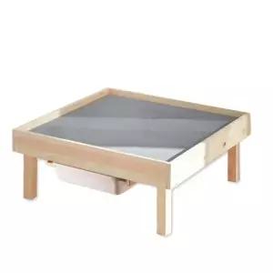 레고호환 편백나무 접이식 레고테이블 서랍형 4인용