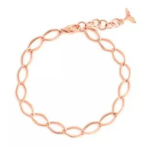 [비앤비골드] 18K 고래꼬리 참 라운딩 체인 팔찌 JNB32878