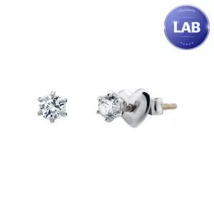 [한국금다이아몬드] 14k 1부 랩 다이아몬드 귀걸이 6프롱 D VS1