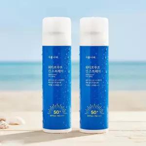 식물나라 워터프루프 선 스프레이100ml x2개 강력차단