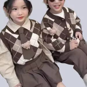 남아정장 남아 여아 정장세트 조끼 가디건 상하복