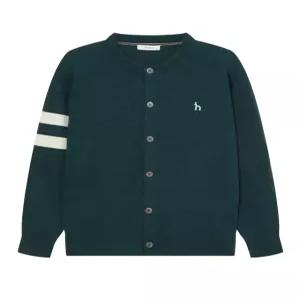 헤지스 남성 24FW [반값세일]블루 라인배색 울혼방 가디건 HZSW4D200T3