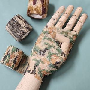 자가 점착 카모 밀리터리 붕대 중 5cm 4.5m 접착 관절 테이핑 압박 손 목 발 가락