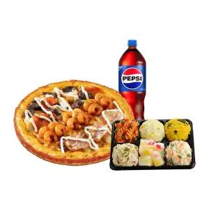 [미스터피자]미스터트리오골드L+홈샐러드(6구)+콜라