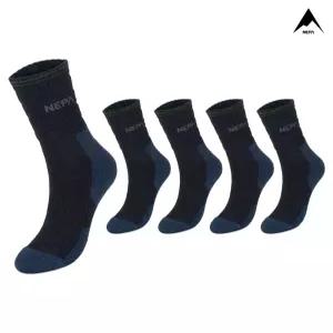 네파 어드벤처 쿠션 등산 중목 블랙 남 5팩 NPCABMDL-BK5