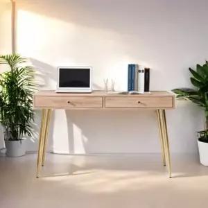 골드 포인트 모던 서랍식 화장대 120x60x72cm 입식화장대 수납형화장대