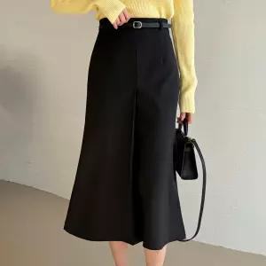 [55-66]벨트세트 A주름 스커트_M2502SK011A