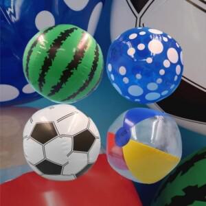 KC인증 4가지 디자인 비치볼 비치공 수영장 바닷가 계곡 캠핑 물놀이 필수품 수박 축구공