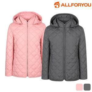 올포유 경량패딩 후드점퍼 바람막이 봄 가을 여성