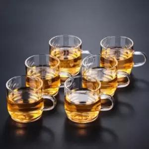 더퓨어내열유리찻잔6p세트투명홍차잔 WFHGAAF