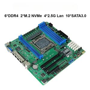 SZBOX 2011-mATX C612 마더보드 서버 방화벽 가상 머신 라우터 6 * DDR4 2 M.2 NVMe 4*2.5G Lan 10xSATA3.0