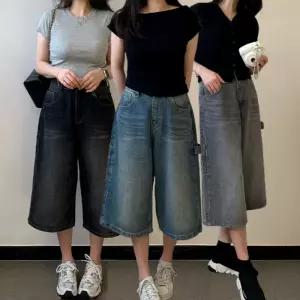 데님 버뮤다팬츠 청반바지 흑청 연청 진청 6부 5부 4부 3부