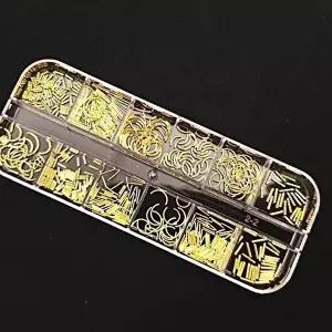 네일아트 꾸미기 파츠 세트 골드로드 레진아트-WEE2EC5