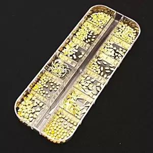 네일아트 꾸미기 파츠 세트 골드리벳 레진아트-WEE2EC6