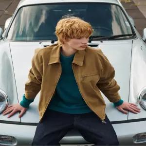 헤지스 남성 24FW [반값세일][스테디셀러]베이지 워싱 면 점퍼 WHJU4D802I3