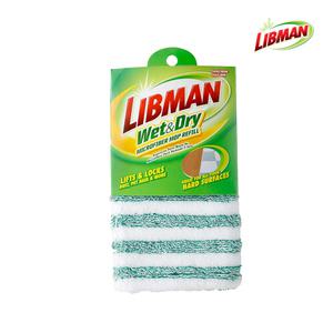 리브만 00119 ?앤드라이 극세사 밀대걸레 리필만 1장 먼지 청소 물 걸레 패드 청소포 리필용