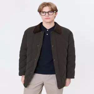 헤지스 남성 24FW [반값세일][스테디셀러] 차콜그레이 단색 하프코트 WHCO4D465CG