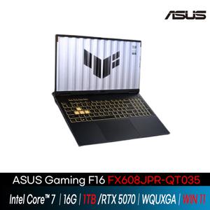 ASUS TUF Gaming F16 FX608JPR-QT035 /SSD 512B  // i7/ 16G/ RTX5070 / 윈도우11 /GI