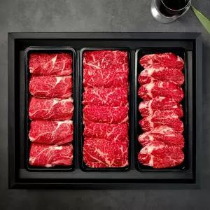 [롯데백화점]맛딜 1+등급 한우 구이 선물세트6호 2.4kg(등심,안심,채끝/각800g)