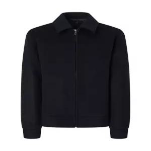 헤지스 남성 24FW [반값세일][스테디셀러] 네이비 멜란지 울혼방 점퍼 WHJU4D504N2