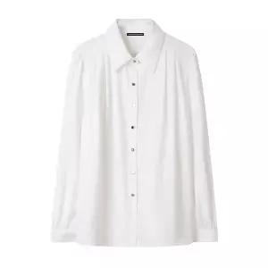 [미니멈][미니멈 에브리데이]핀턱 카라 버튼 블라우스 (EB3BA019D)