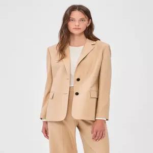질스튜어트 뉴욕 여성 24FW [SET UP][울 96%] 베이지 싱글버튼 클래식 테일러드 자켓 JSJA4D340I2