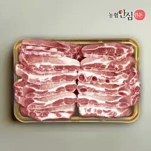 [농협안심한돈][냉동] 무항생제 한돈 채반 LA갈비 2.5kg (부직포x)